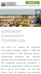 Mobile Screenshot of longmontfoundation.org